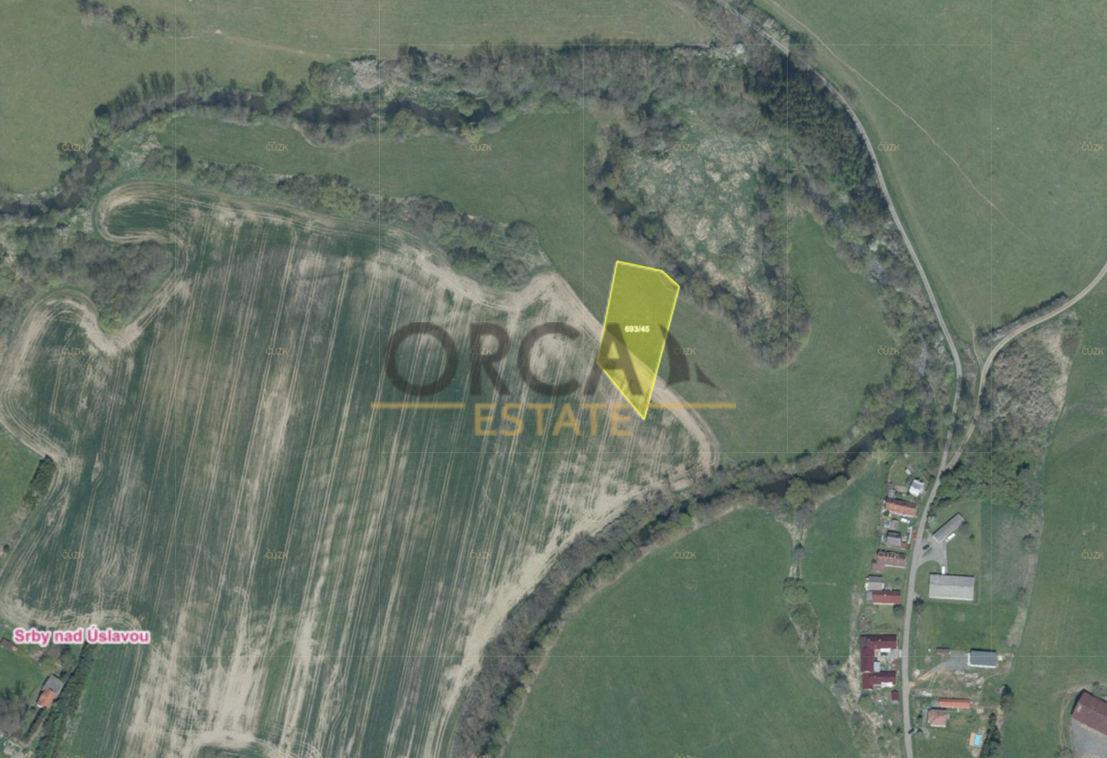 Prodej zemědělské půdy, 3 100 m² Srby (okres Plzeň-jih), obrázek 1