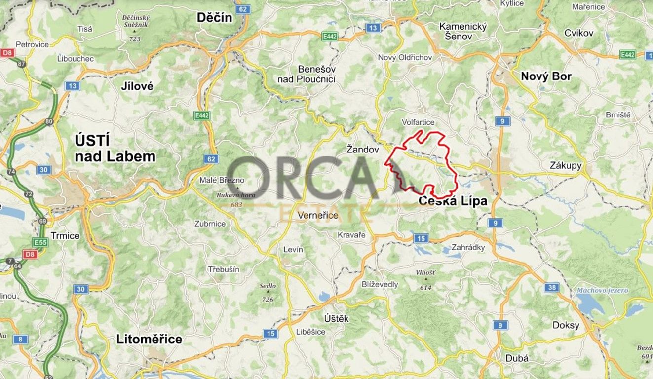 Prodej zemědělské půdy, 423 m² Stružnice (okres Česká Lípa), obrázek 1