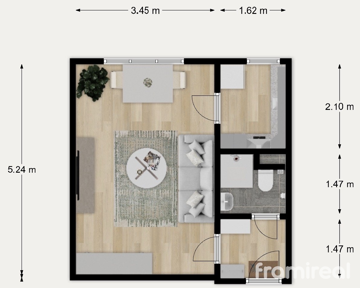 Půdorys - vizualizace