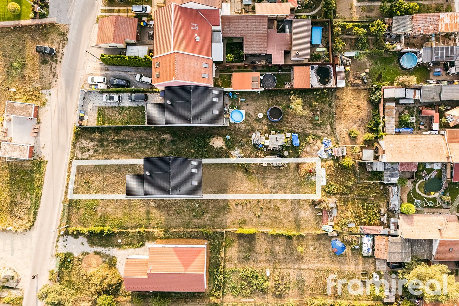 předpokládáné umístění stavby RD