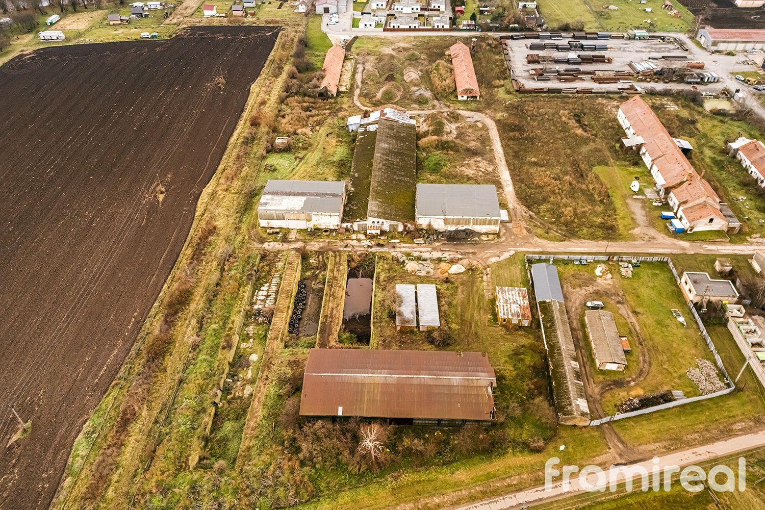 severní část pozemku