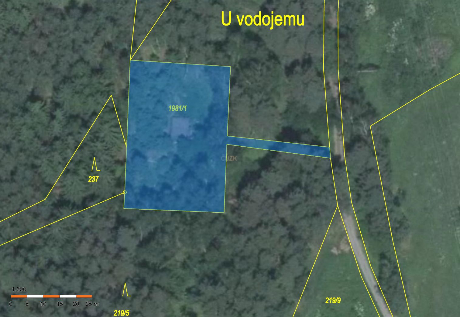 Prodej ostatních pozemků, 1 463 m² Větřní (okres Český Krumlov), Hašlovice, obrázek 3