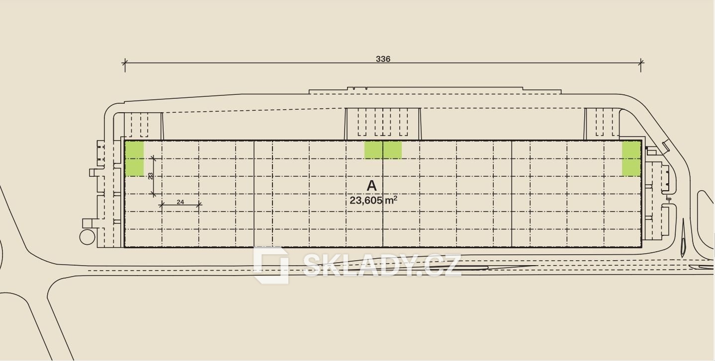 layout hala 23.500 m2