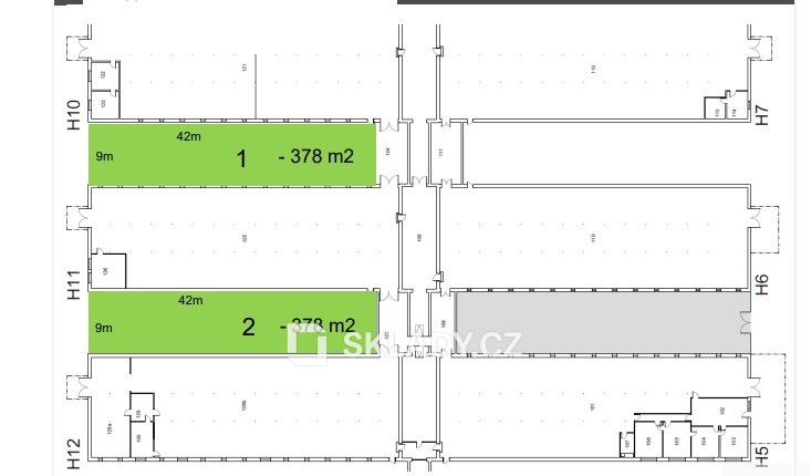 378 m2 - venkovní plocha