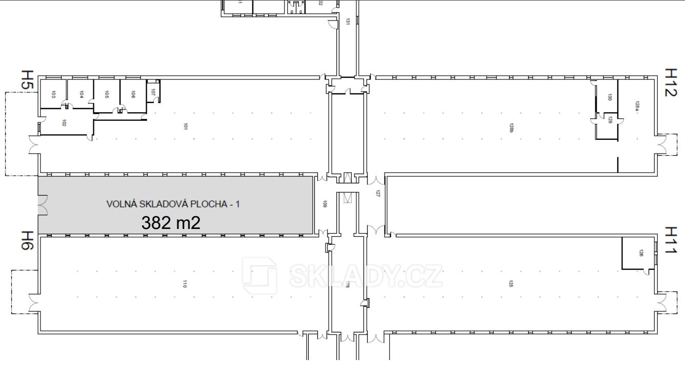 382 m2 - layout venkovní plocha