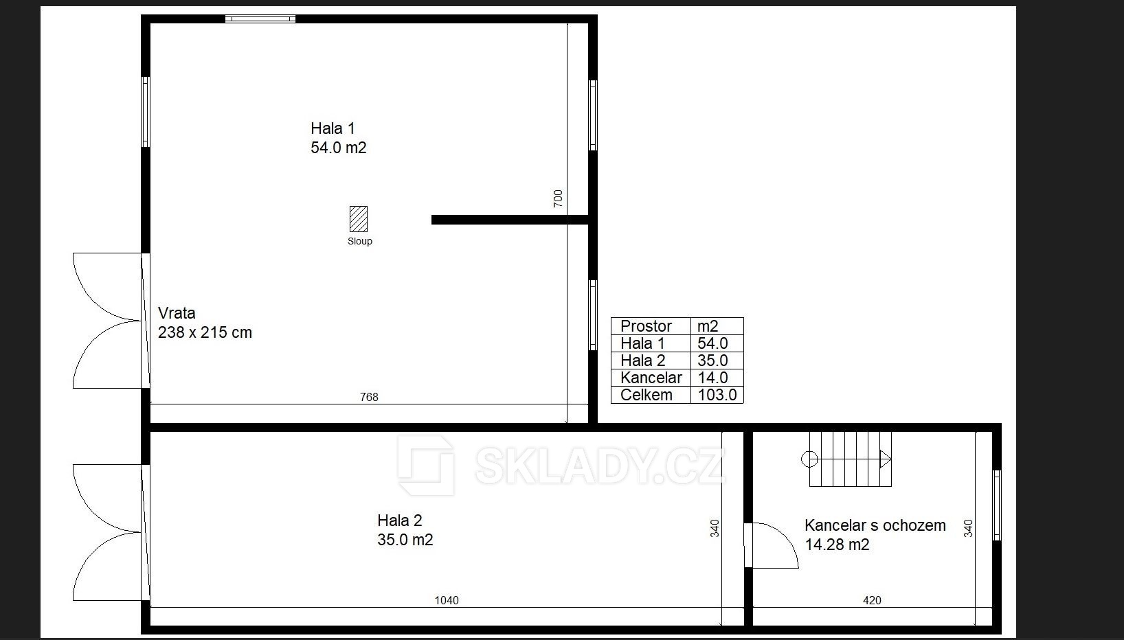 layout 103 m2