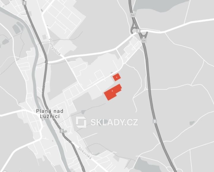 Mapa Planá nad Lužnicí