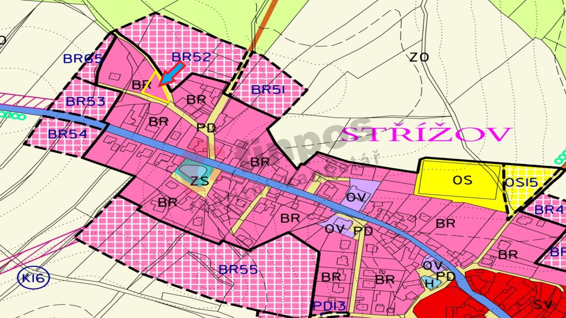 Prodej stavební parcely, 843 m² Brtnice (okres Jihlava), Střížov, obrázek 15