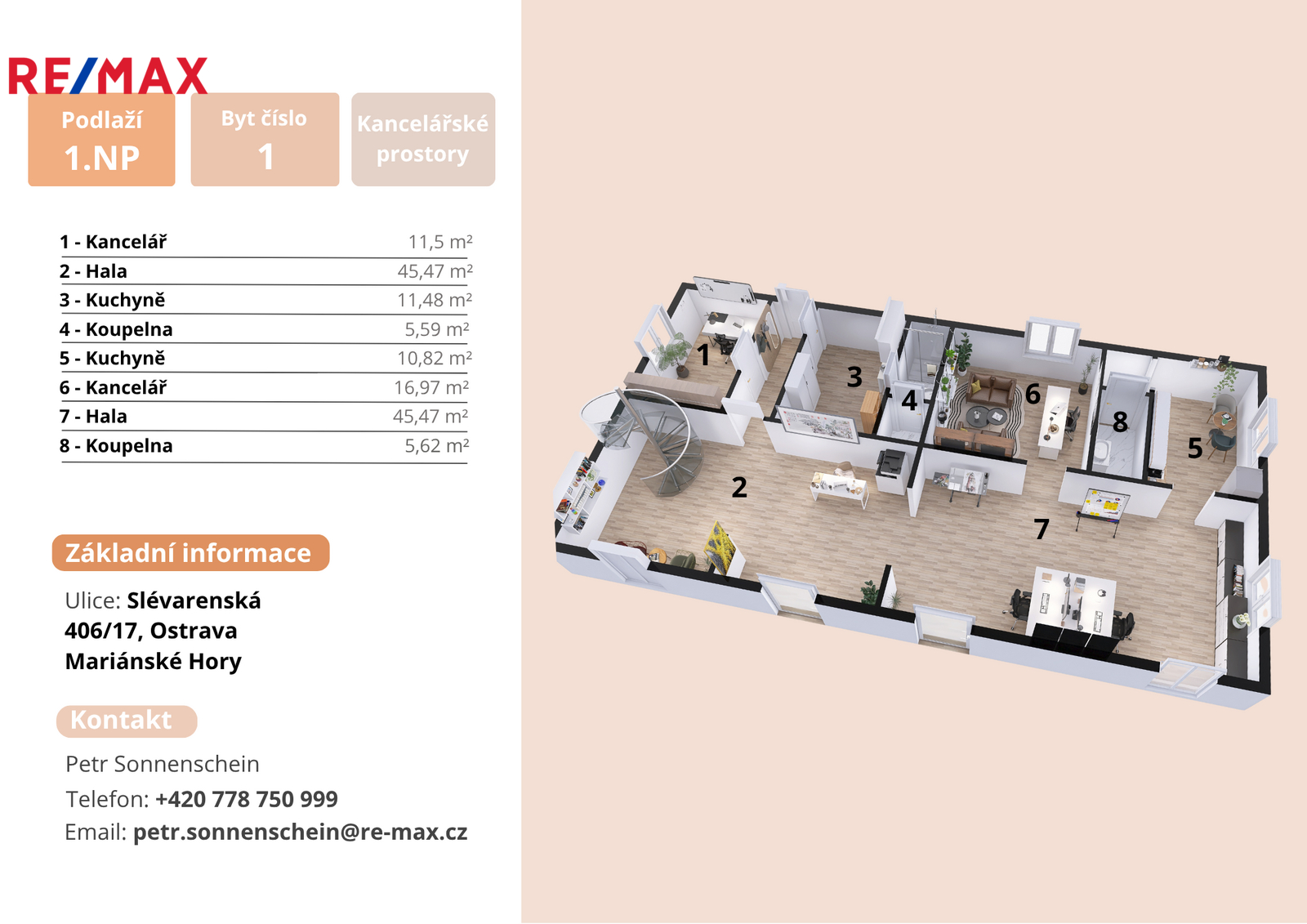 Slévarenská | Sonnennschein| RE/MAX Centrum| +420 