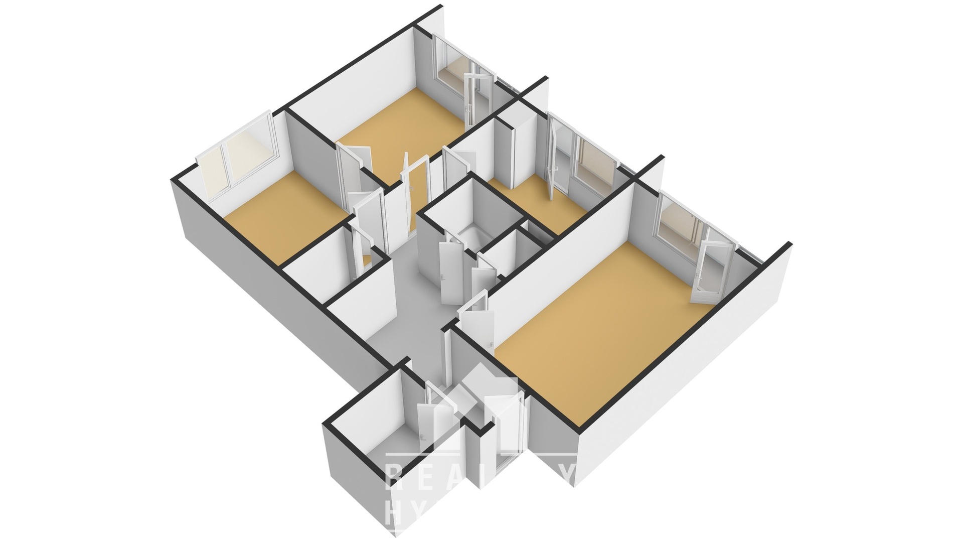 Půdorys-Bezručova 7 - 3D