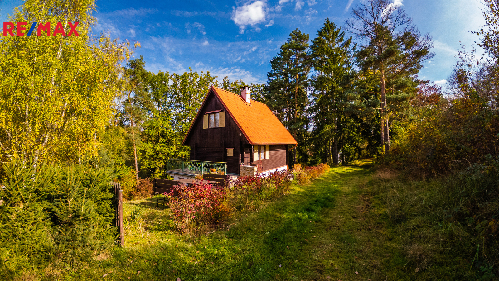 20. Průčelí chaty v Chotětíně