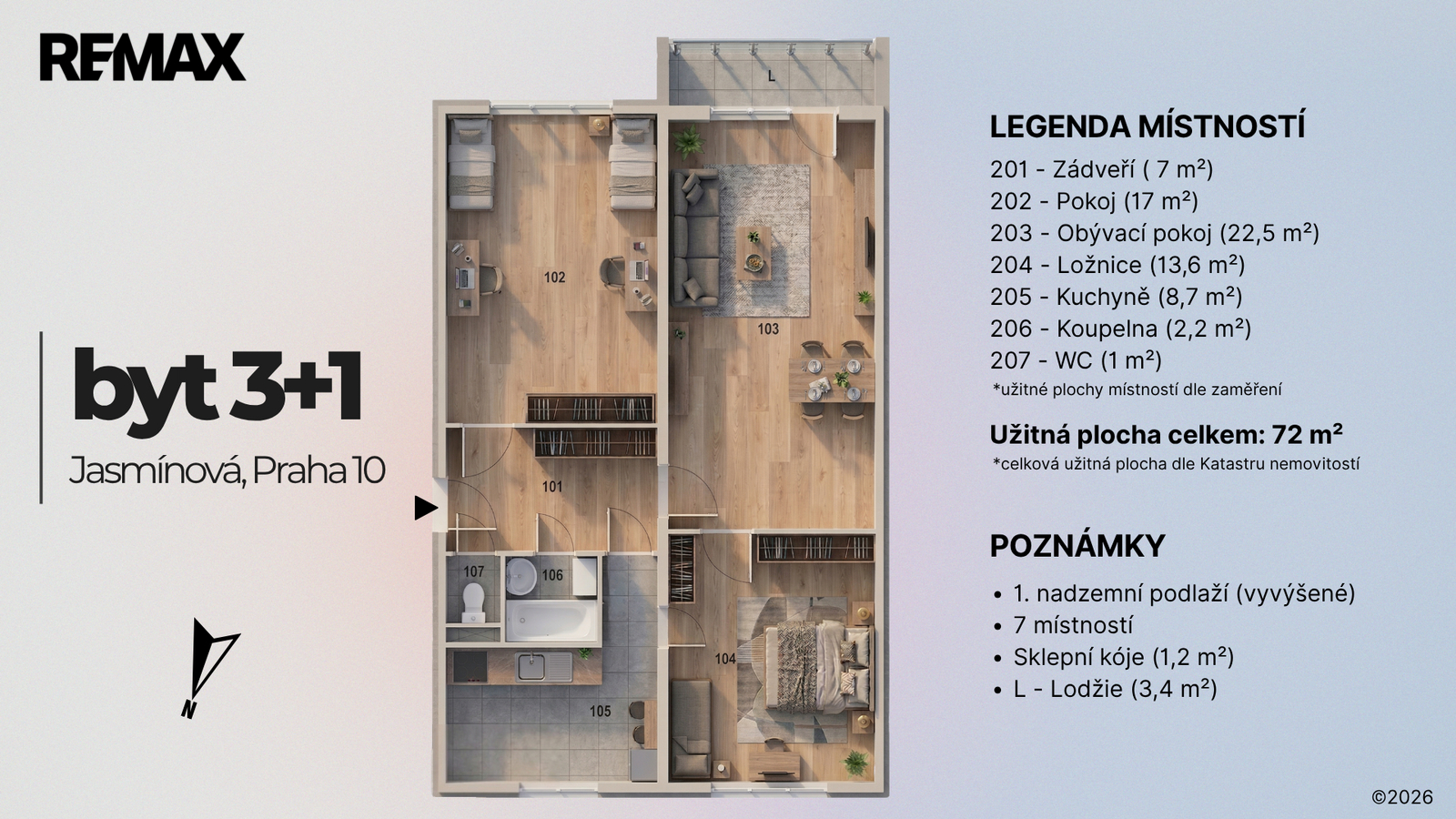 Vizualizace: 3D plánek