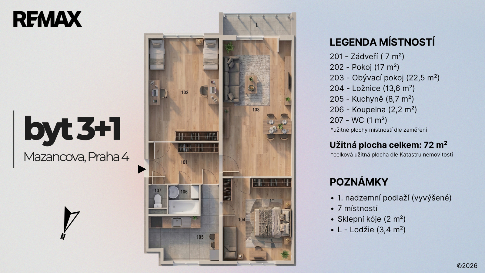 Vizualizace: Půdorys