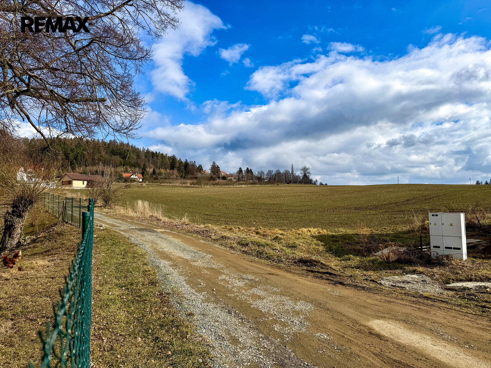 Pohled směrem k pozemku