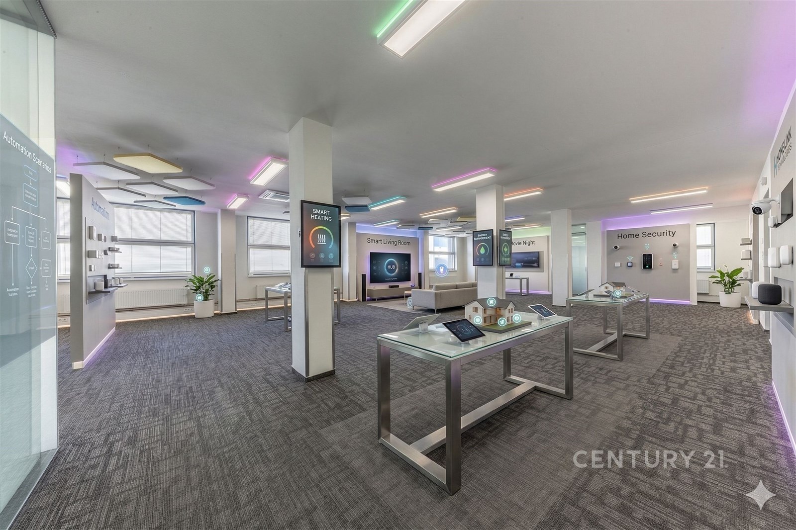 Prázdná kancelářská místnost s moderním designem, 