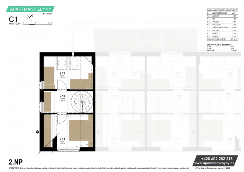 Apartmán C1 - 2.NP