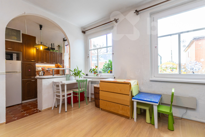 Obývací pokoj s kuchyní