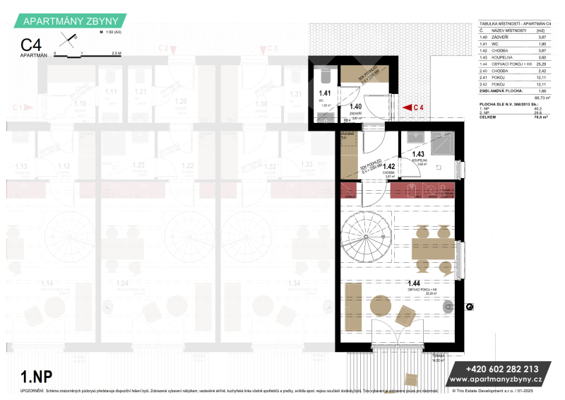 Apartmán C4 - 1.NP