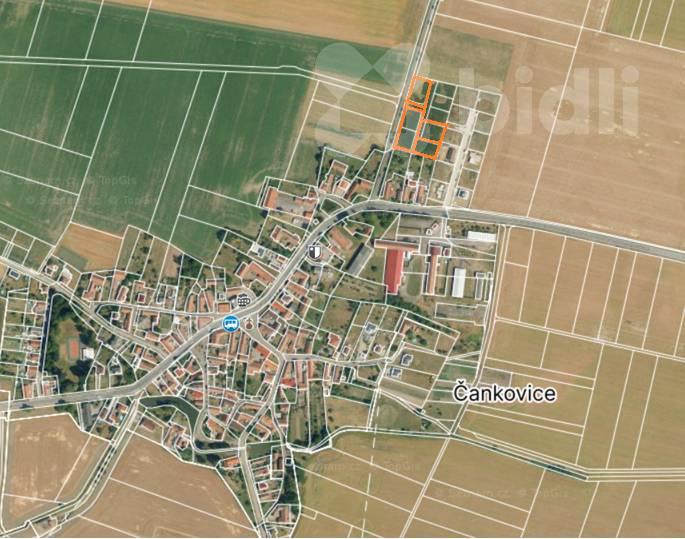 Mapa Čankovice