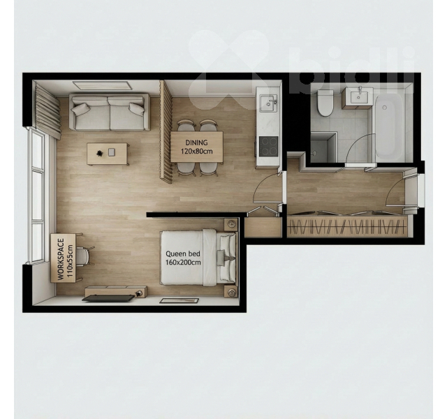 Návrh dispozičního řešení bytu