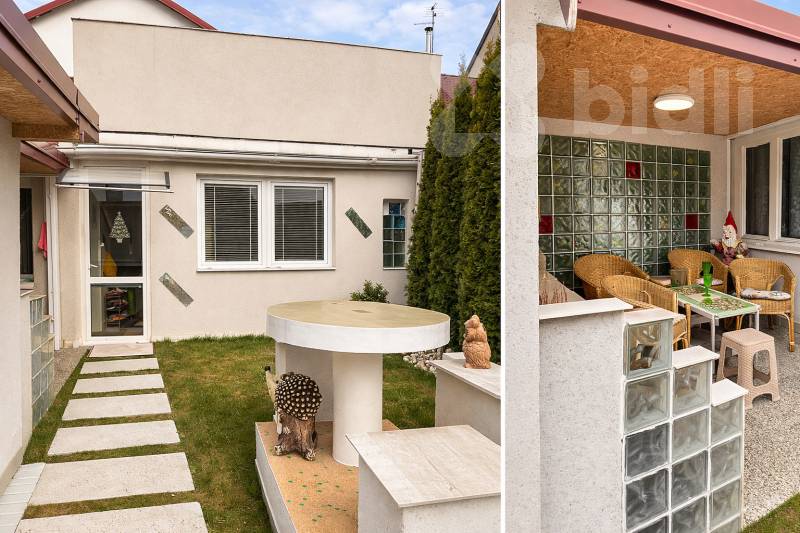 Předzahrádka a sezení