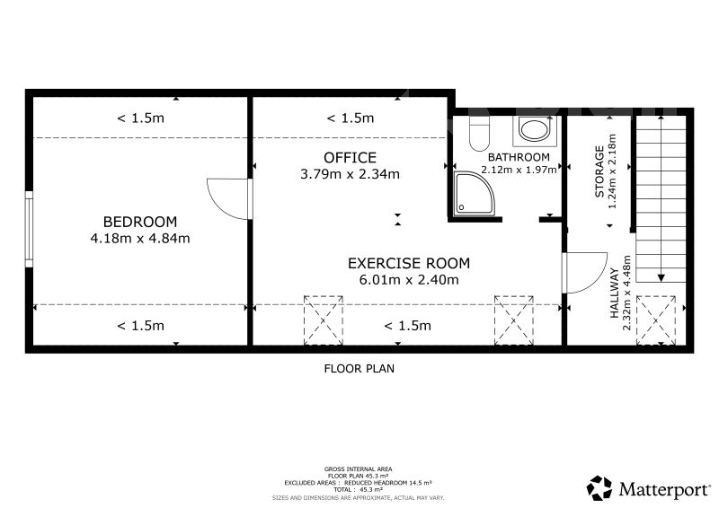 půdorys - podkroví