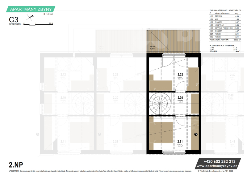 Apartmán C3 - 2.NP