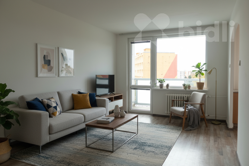 Vizualizace obývacího pokoje