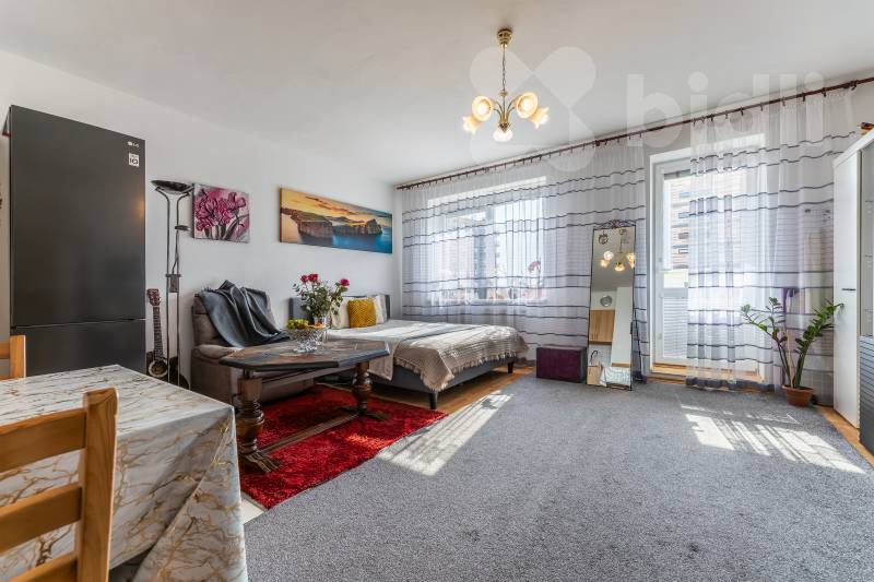 Světlá garsonka s balkonem u Hostivařského lesopar