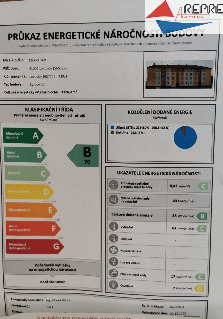 Lovosice - prodej bytu 2+1
