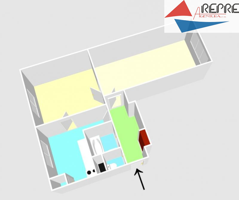 Lovosice - prodej bytu 2+1