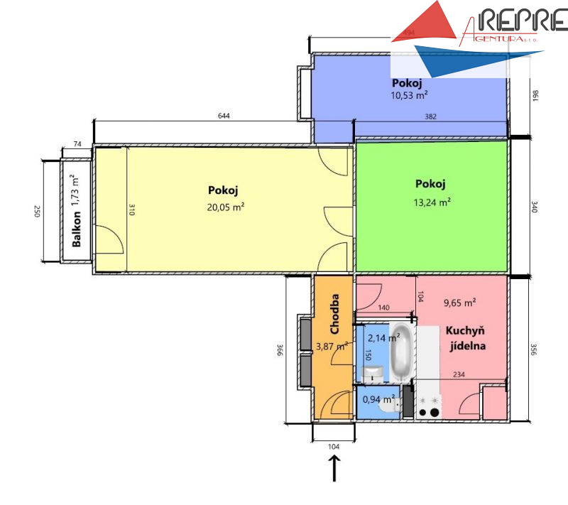 Litoměřice - prodej bytu 3+1+balkon