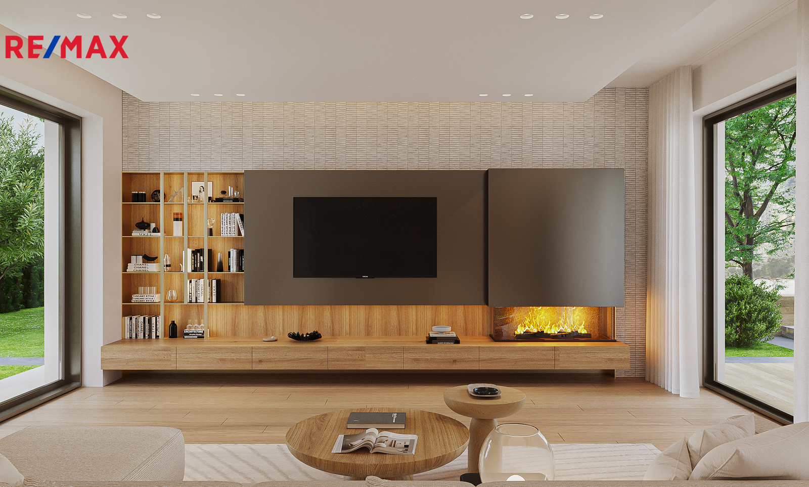 Vizualizace - obývací pokoj