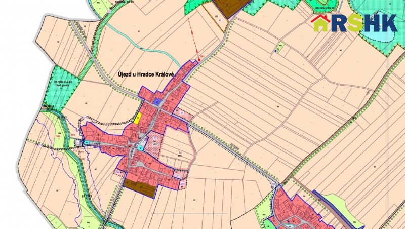 Prodej pole 64.949 m&sup2; k.ú. Újezd u Hradce Králové