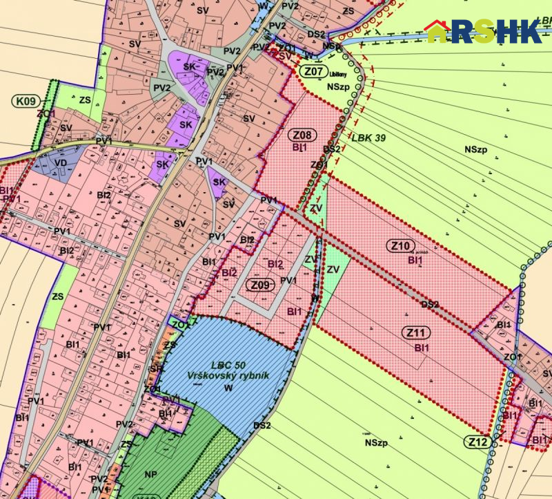 Prodej rohového pozemku 975 m² v obci Libišan