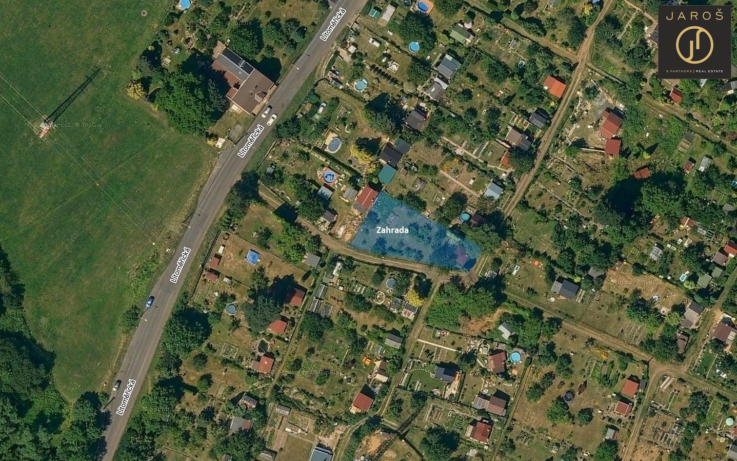 Zahrada Litoměřická Děčín snímek