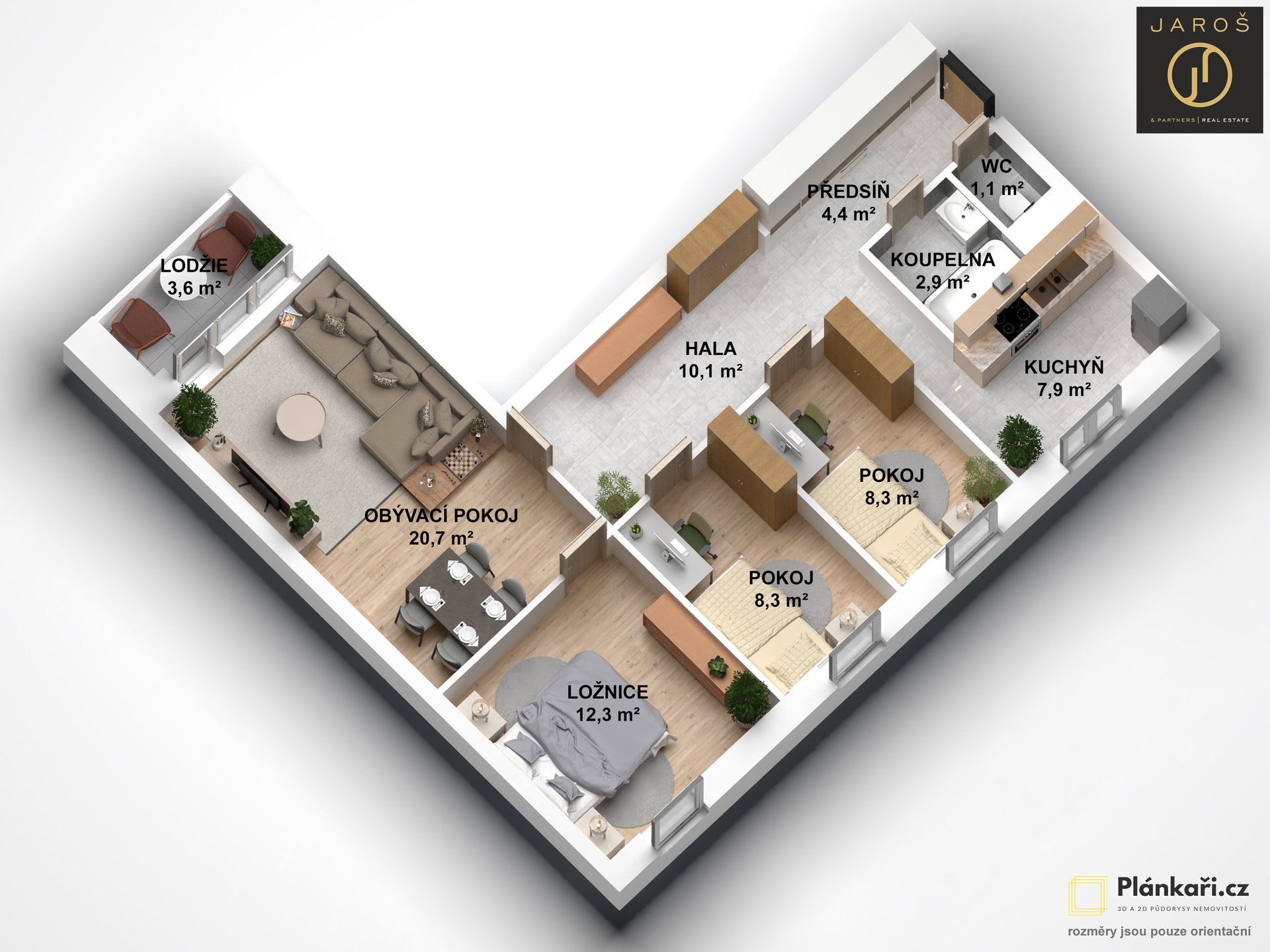 3D pud_Byt 4+1 s lodzii