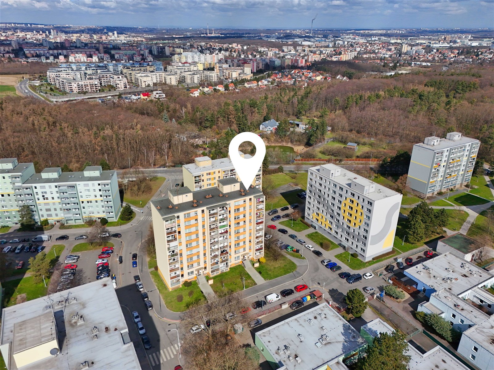 Airfoto bytového domu