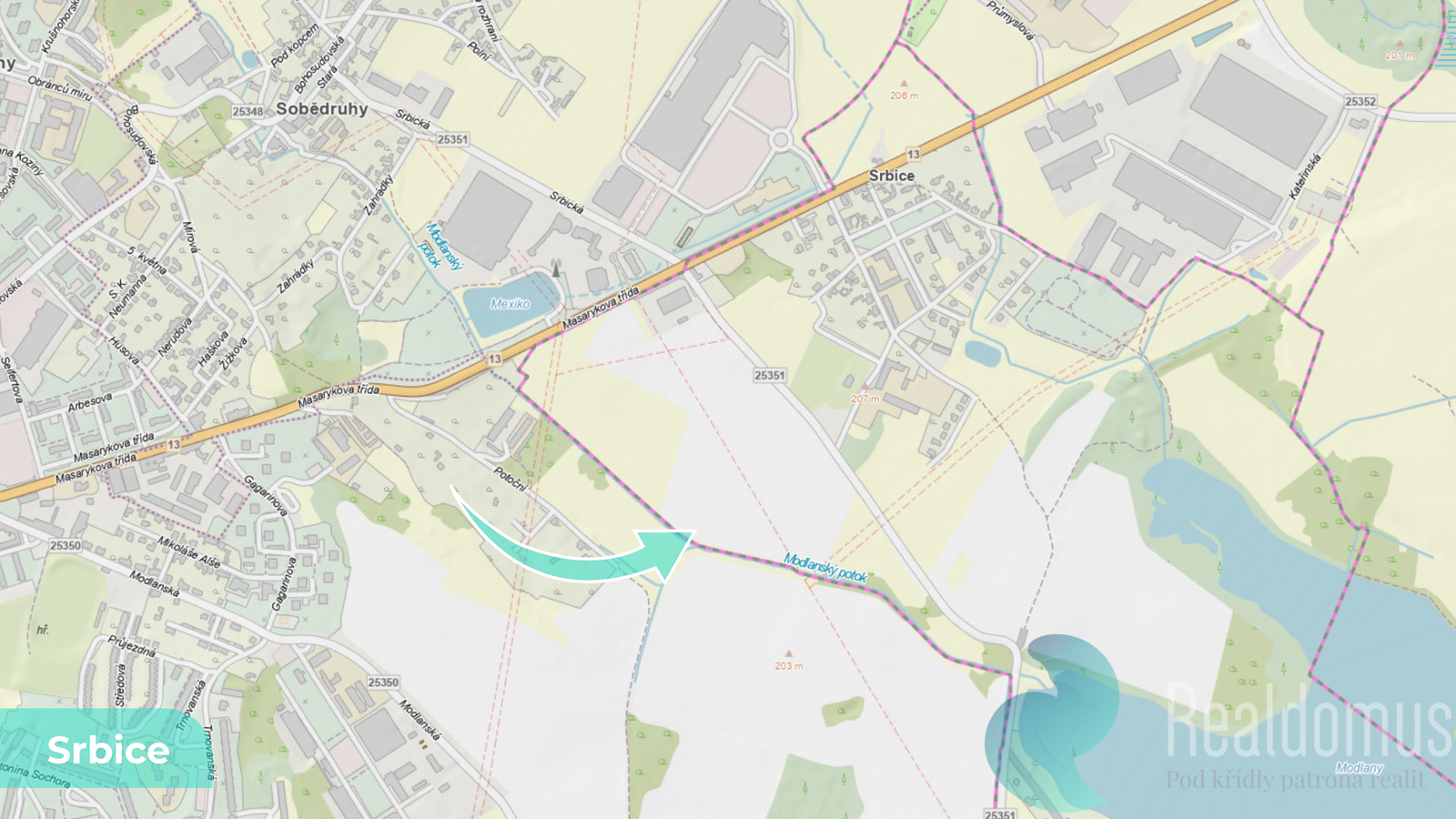Prodej stavební parcely Teplice 170 000 Kč, foto 7