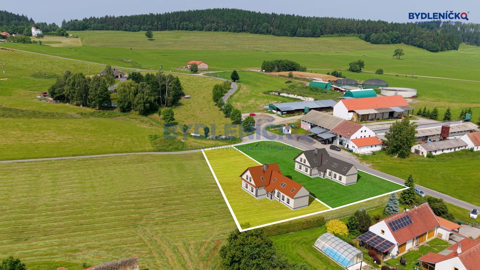 Prodej stavebních pozemků pro výstavbu RD, 1587 m2