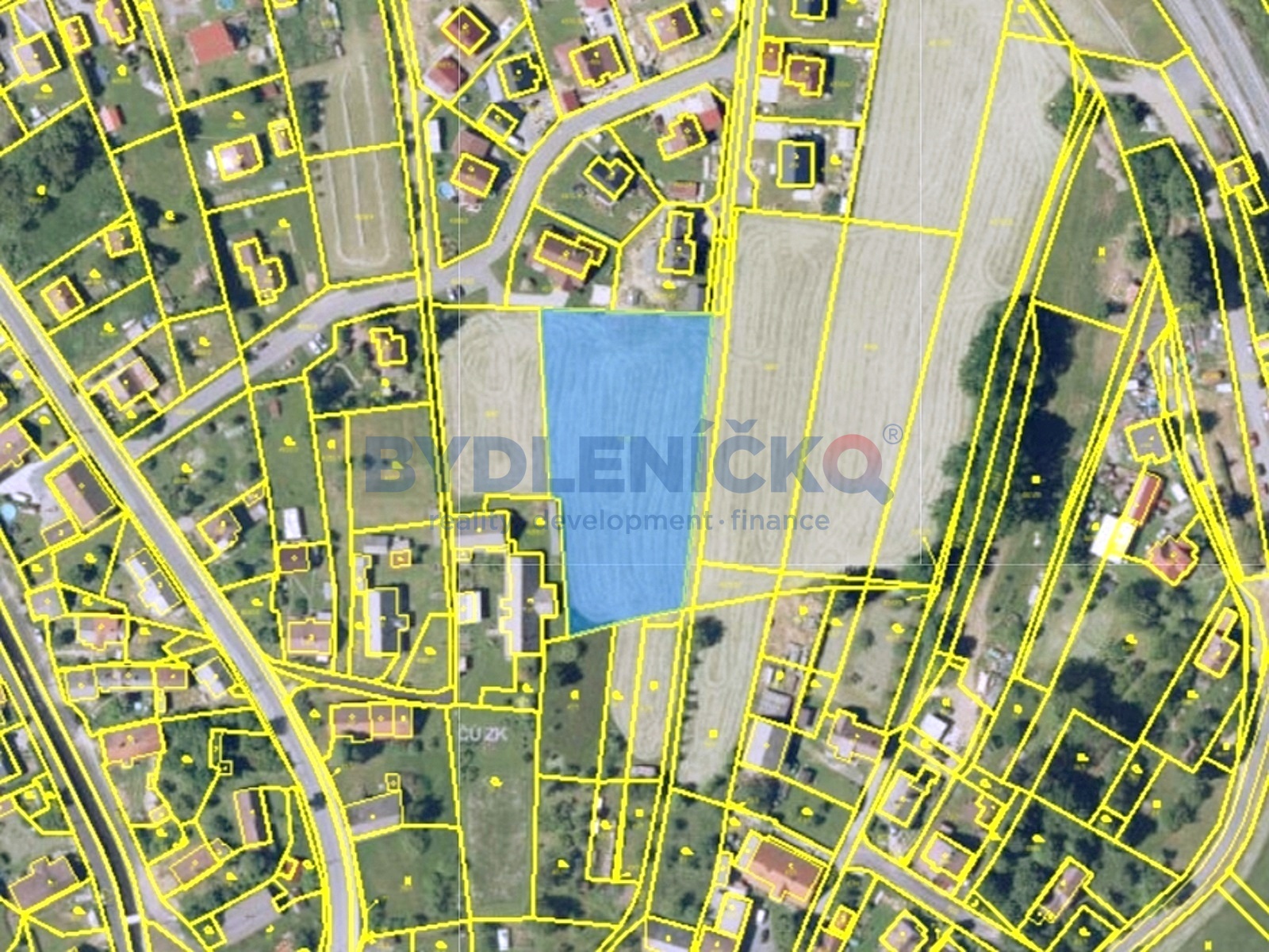 Prodej stavebního pozemku pro 4 RD, 4 372m2, Pocinovice, okr. Domažlice - Plzeňský kraj