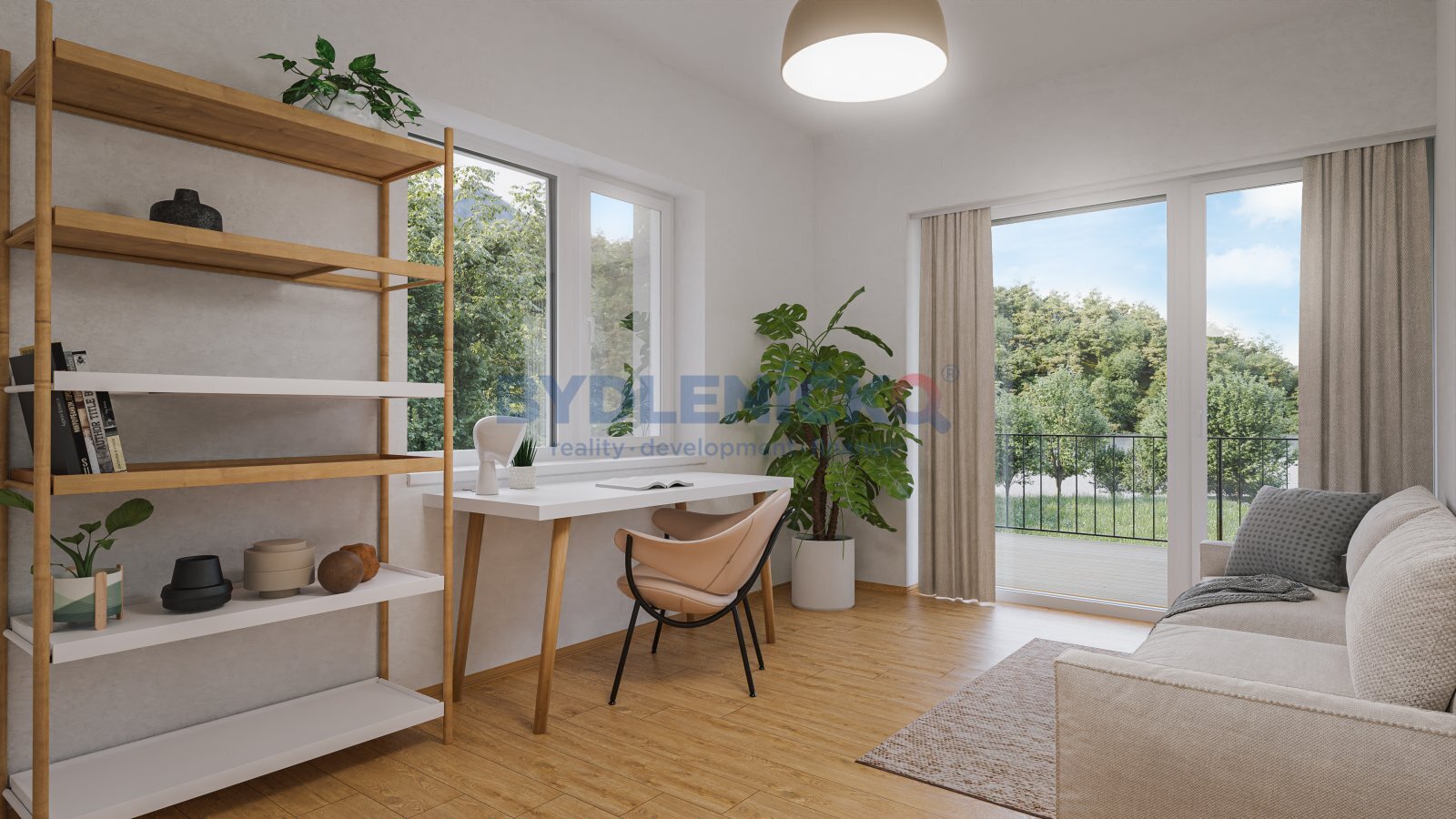 Prodej bytu 2+kk s balkonem, 54 m2, Hluboká nad Vl