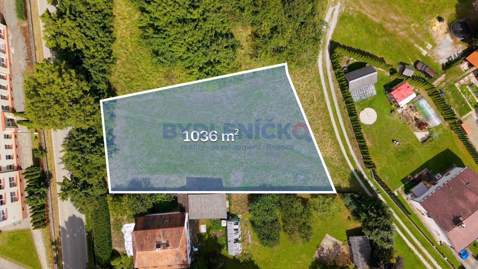 Prodej stavebního pozemku 1.036 m² – Chvalšin