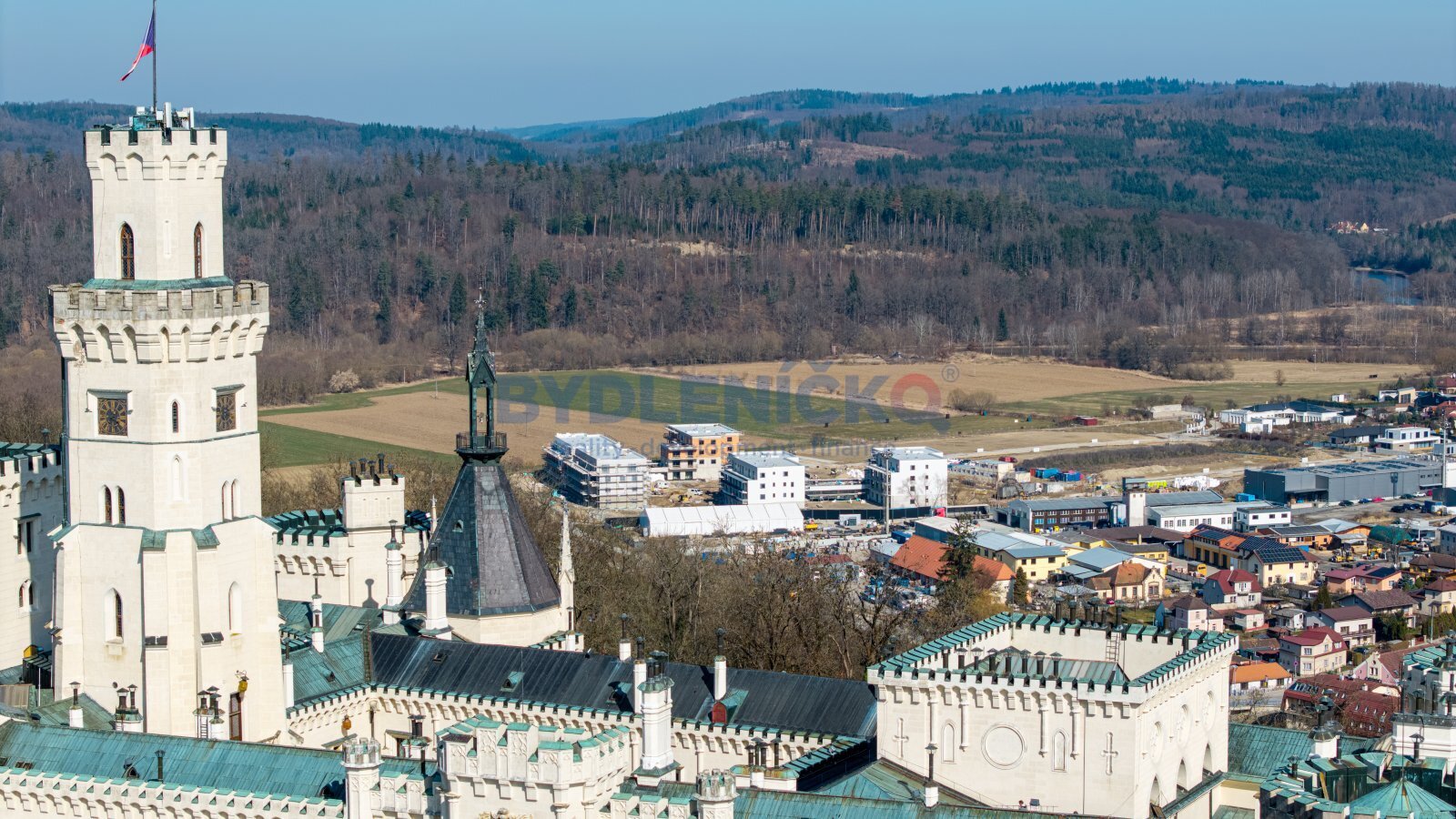 Prodej bytu 3+kk s balkónem, 66 m2, Hluboká nad Vl