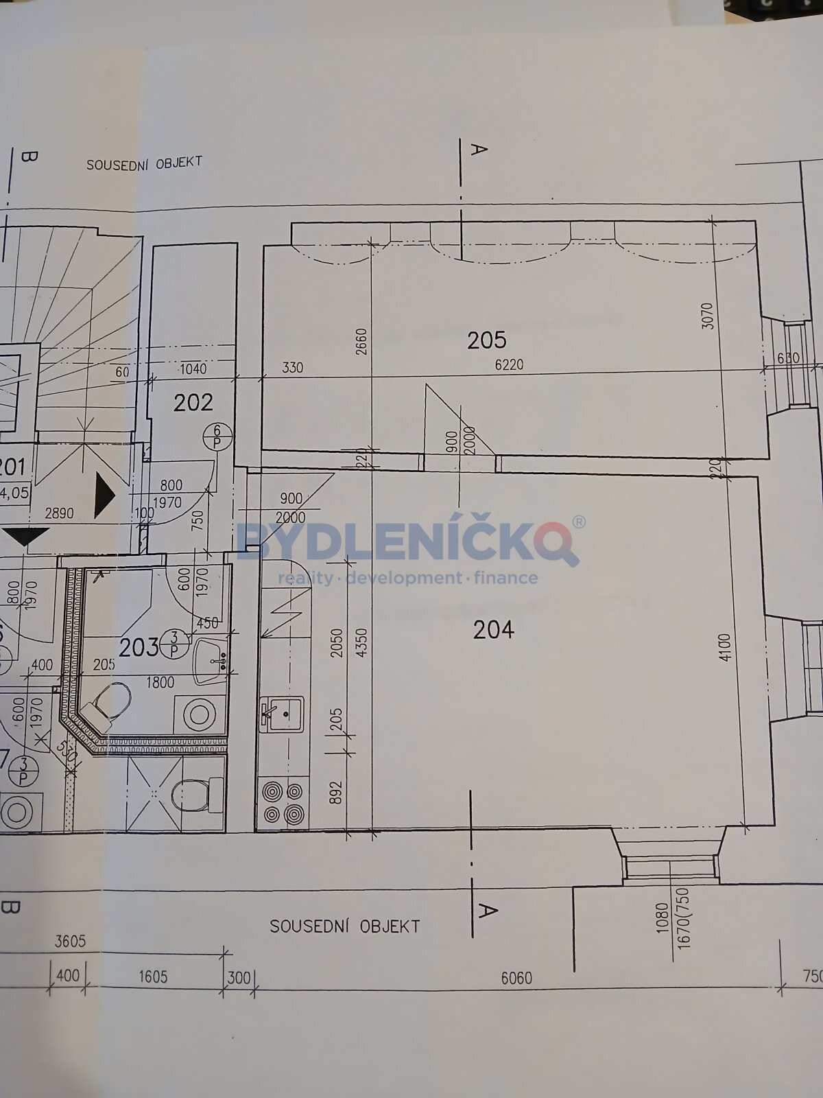 Pronájem kanceláře o 2 místnostech, 56 m2, ulice Krajinská, České Budějovice