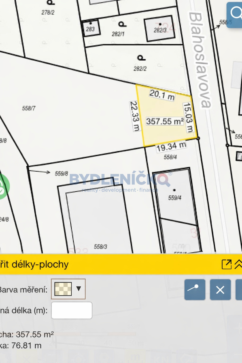 Pronájem zpevněné plochy k parkování nebo skladování – 357 m&sup2;, ulice Blahoslavova, České Budějovice