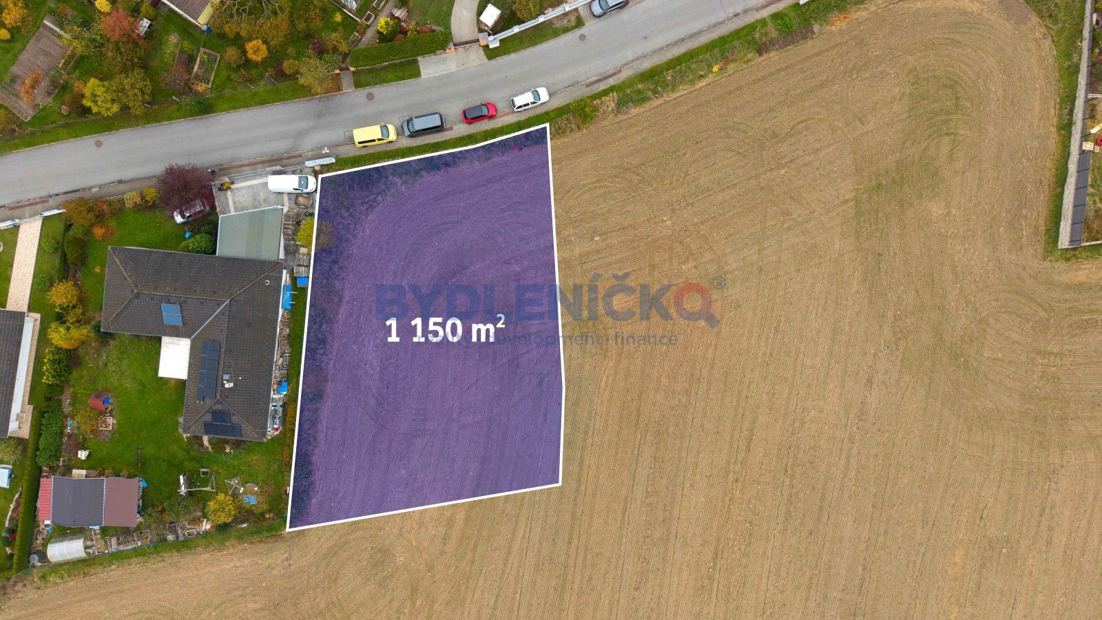 Prodej stavebního pozemku 1150 m2, Borek u Č. Budě