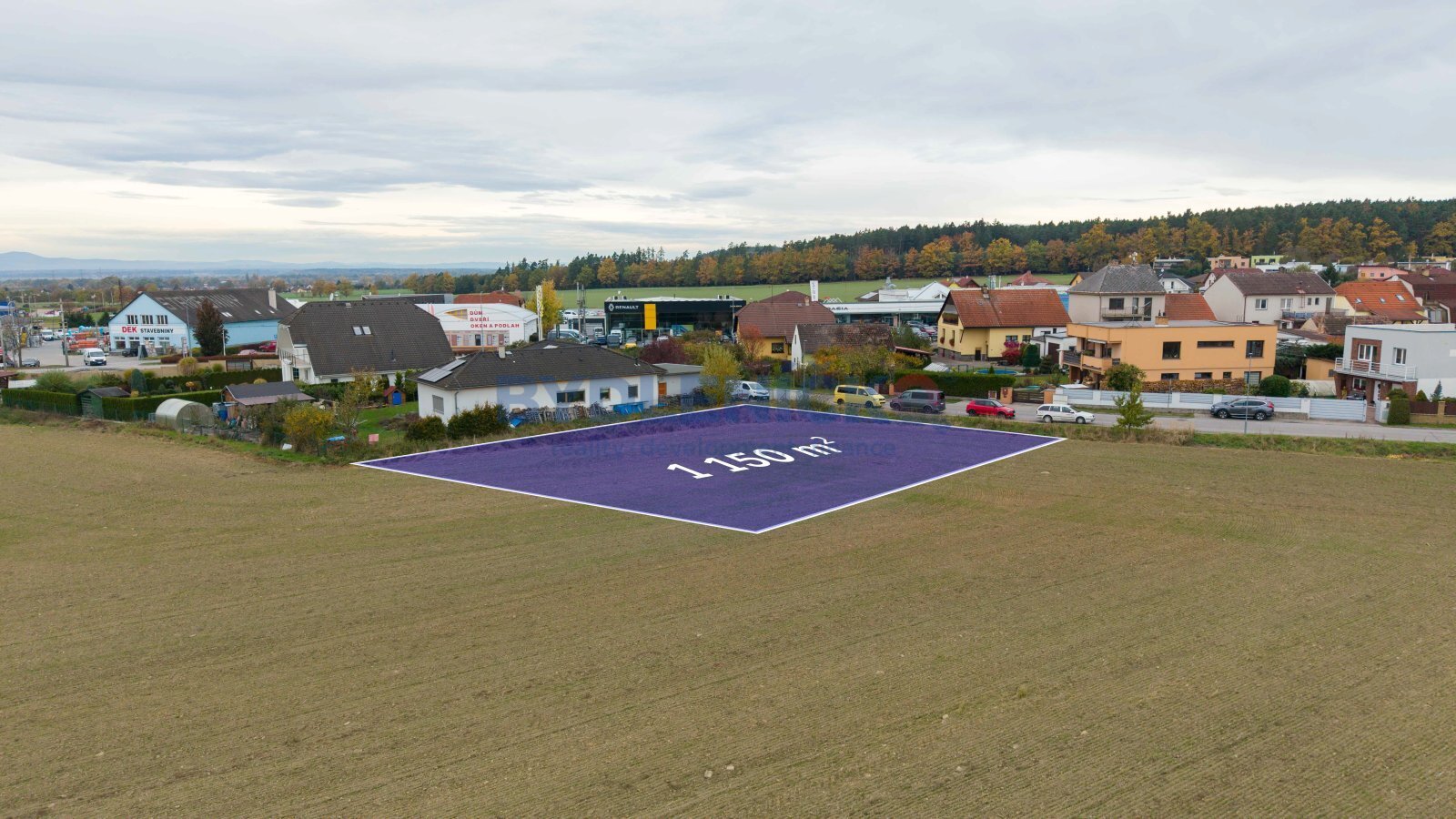 Prodej stavebního pozemku 1150 m2, Borek u Č. Budě