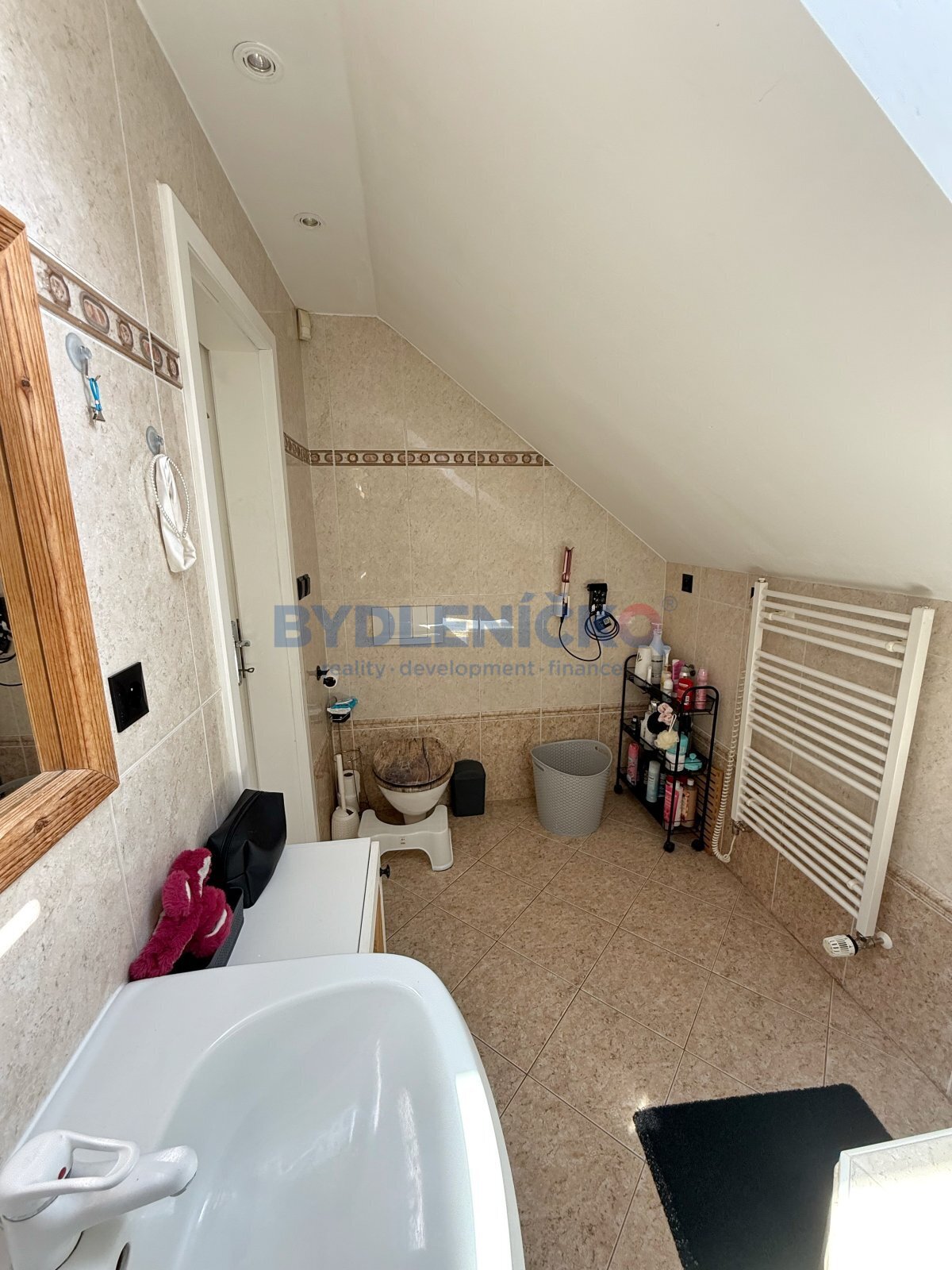 Pronájem podkrovního bytu 2+kk, 44 m2, po rekonstrukci, ulice Holečkova, České Budějovice