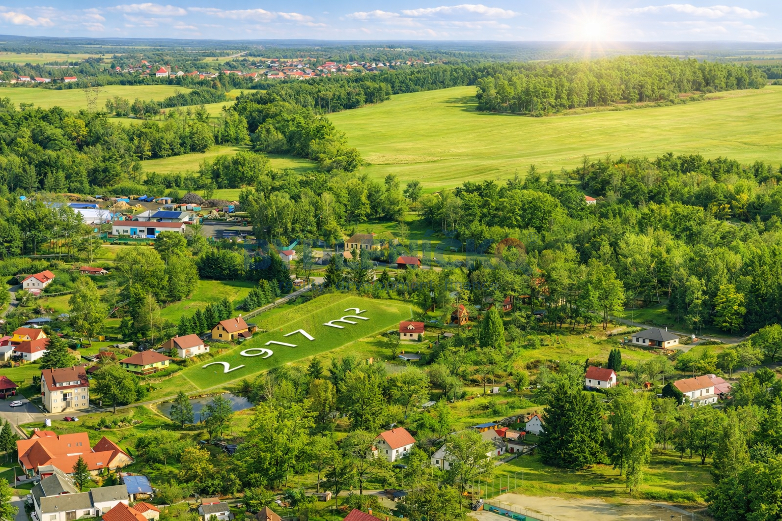 Prodej stavebního pozemku 933m2, Lomy u Člunku, Če